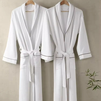 Peignoir gaufré coton top vente hôtel direct usine douche à séchage rapide léger peignoirs gaufrés peignoir spa gaufré pas cher