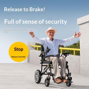 Ultra-lightweight Lithium Battery Electric Wheelchair Foldable Compact Smart for People with Disabilities Seniors