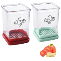 Hete Aanbieding RVS Fruit- en Groentesnijder met Drukplaat Handmatige Snijder voor Keuken en Thuisgebruik