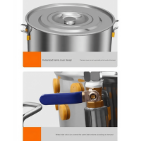 Machine industrielle de nettoyage d'intestins de volaille en promotion – Composants essentiels : moteur, boîtier, cuve sous pression, PLC – Garantie 1 an