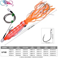 NEUE Spinnerbaits 110g-260g Oktopus-Metallblei Bedruckter Jigging-Löffelköder für Salzwasserfische Weitwurfköder für Großwildfischen