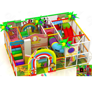 Aire de jeux intérieure, jeux souples, construction en acier galvanisé et plastique, certifiée CE, pour enfants de 3 à 15 ans, capacité de 500 kg, design personnalisé - Product Image 1