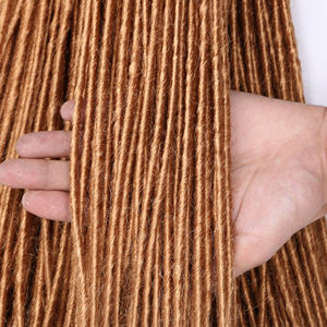 Extensions de cheveux synthétiques en gros, dreadlocks pré-bouclées afro douces, sister locs, tresses au crochet, pour femmes - Product Image 4