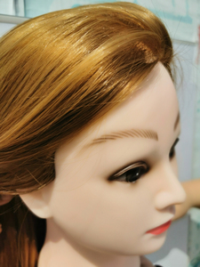 Tête de mannequin d'entraînement capillaire synthétique, pour femmes et hommes, lisses, vente d'usine - Product Image 4