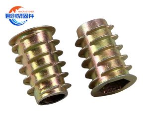 برغي أثاث من سبائك الزنك مع صامولة أسنان داخلية خارجية M3 M4 M5 M6 M8 M12 موصل ملحقات تشطيب مطلية بالزنك - Product Image 1