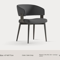 Fauteuil en fer minimaliste moderne italien, hôtel, villa, restaurants, mobilier commercial de luxe haut de gamme, designer JIFU