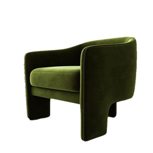 Sofá Pequeño de Terciopelo Estilo Wabi-Sabi <span class=keywords><strong>para</strong></span> Sala de Estar, Hotel o Apartamento Minimalista, Sillón de Descanso <span class=keywords><strong>para</strong></span> Salón de Belleza - Product Image 6