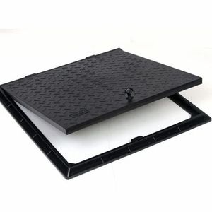 ฝาครอบท่อระบายน้ำพีวีซีทรงสี่เหลี่ยมฝาพลาสติกสีดำเต็มชั้นสำหรับระบายน้ำและใช้ประโยชน์ใช้สอยจำนวนมากผลิตในอินเดีย - Product Image 4