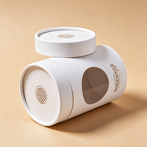 Multifunctional Cylindrical Cardboard Tube Visual Window Custom Made Box For Coffee Bean Brand Pack - Product Image 4