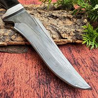 Couteau d'extérieur en acier Damas forgé, tranchant pour trancher et couper, portable pour le camping, la chasse, le bushcraft, outil EDC, vente en gros OEM, logo personnalisé