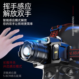 LED Headlamp USB Rechargeable Waterproof Adjustable Zoom <b>Light</b> <b>Outdoor</b> Night Fishing Portable - Product Image 4