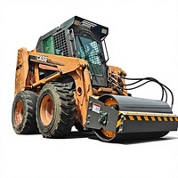 Compacteur vibrant hydraulique pour mini-chargeuse, attache rapide universelle pour la compactation de sols et d'asphalte en construction routière