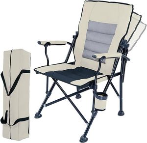 Chaise pliante de <span class=keywords><strong>camping</strong></span> <span class=keywords><strong>avec</strong></span> porte-gobelet et sac de rangement, chaise de <span class=keywords><strong>camping</strong></span> pour le <span class=keywords><strong>camping</strong></span> en plein air, le pique-nique, les voyages, la pêche, gris - Product Image 6
