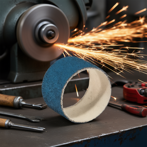 Ttake Ab2002 Resin Bonded Zirconia Abrasive Cloth Sleeve 120 Grit 22x20 mm Deburring for Straight <b>Grinding</b> <b>Wheels</b> - Product Image 3