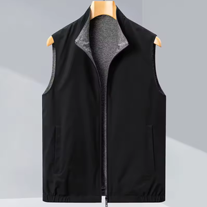Wholesale customized double-sided casual men's coat camisole vest, dad vest, stand up collar vest, waterproof - Product Image 2
