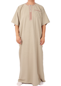 เสื้อผ้ามุสลิมใหม่ล่าสุด2018ผู้ชายบาจูคุรุงแขนสั้นดีไซน์แบบบุคกาใหม่ล่าสุดในดูไบ - Product Image 6