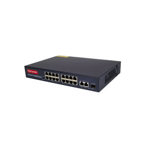 Switch PoE de 16 Puertos con <span class=keywords><strong>2</strong></span> Puertos de Enlace Ascendente y 1 Puerto SFP, Switch de Red Gigabit de 1000 Mbps Original OEM - Product Image 3