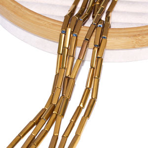 Cuentas de Cristal Checo en Tubo Rectangular Sólido de 5x20mm para Fabricación de Joyería, Tira Larga para Collares y Accesorios de Moda - Product Image 5