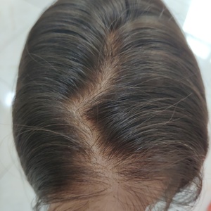 Sâu hơn knots tẩy trắng HD ren phía trước tóc giả nguyên tự nhiên màu nâu Trinh Nữ Châu Âu Remy tóc con người đơn knots HD ren Top tóc giả - Product Image 4