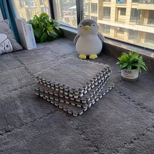 Interlocking <b>Floor</b> Mats Square Non Slip Kids Crawling Mat Living Room Bedroom Balcony Easy <b>Clean</b> <b>Machine</b> Washable Gray - Product Image 1
