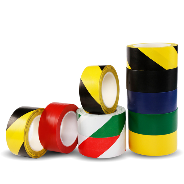 Race Course Customize Thermoplastic Vinyl Flooring Red White Black Pvc lane Marking Dance 5s Floor Adhesive Safety Barrier Tape