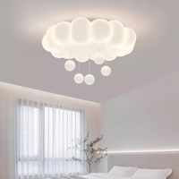 Nouvelles lampes de plafond créatives à intensité variable, style moderne crème, pour chambre et salon, décoration intérieure, effet nuage de bulles