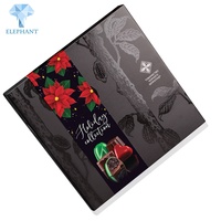 Caja de Embalaje Personalizada con Cajón Deslizante Negro para Sushi, Postres, Galletas, Chocolate y Alimentos
