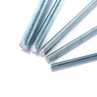Varilla Roscada de Alta Resistencia, Acero al Carbono Galvanizado, de M4 a M24, para Suspensión de Techos, Uso en Construcción