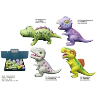 Figurine de dinosaure en vinyle, jouet de dessin animé, Tyrannosaurus Triceratops, taille moyenne, modèle animal, jouet de collection, décoration pour enfants