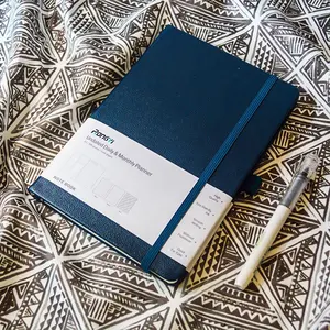 New Journal Diary 2023 Daily Planner Notebook Custom Logo Pu Leather Cover Agenda Opp Bag Customized Promotion Hardcover 2pcs - Product Image 3