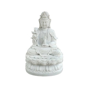Temple Jardin Décor D'art <span class=keywords><strong>En</strong></span> <span class=keywords><strong>Pierre</strong></span> Marbre Statue de <span class=keywords><strong>Bouddha</strong></span> <span class=keywords><strong>Assis</strong></span> - Product Image 3