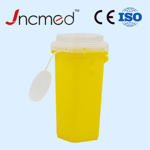 Caja de seguridad desechable para objetos punzocortantes de 2L, para jeringas, caja para jeringas de diabéticos, amarilla, para el hogar, contenedor de objetos punzocortantes de 2L - Product Image 3