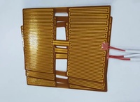 Chauffage auto-adhésif flexible personnalisé en polyimide PI noyau électrique 380V avec résistance élément de tapis chauffant auto-isolé