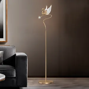 Indoor Decoration Light Floor Living Room Floor Lamp Bedroom Simple Luxury Design Light for Home LED Acrylic Zinc Alloy Modern