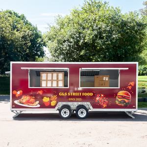 Meilleur Prix Camion Restauration Rapide Restaurant Mobile Vintage Food Truck Burger Équipement Crème Glacée Remorque Houston Avec Certificat CE - Product Image 3