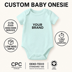 Combinaison bébé personnalisée, couleur unie, broderie, coton biologique de qualité supérieure, combinaison bébé nouveau-né, garçon, combinaisons unies en vrac, vêtements pour bébé - Product Image 1
