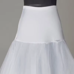 Sous-jupe 100% Polyester <span class=keywords><strong>1</strong></span> <span class=keywords><strong>cerceau</strong></span> 2 couches de tulle pour robe de mariée fabriquée en Chine - Product Image 3