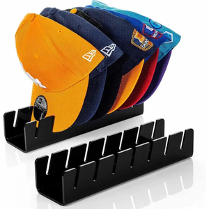 Wholesale Caps Holder Baseball Cap <b>Display</b> Rack Acrylic <b>Hat</b> Home Closet Organization Storage Store Decoration - Product Image 5