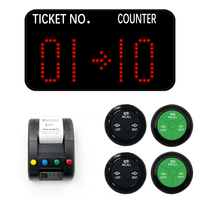 Distributeur de billets système de radiomessagerie invité système de file d'attente client pour restaurant distributeur de billets manuel avec affichage LED