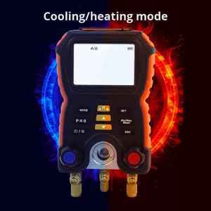 Xima 1000 (KP3_) OLIVER Refrigerant Pressure <strong>Gauge</strong> Car Air Conditioning Charging Tool Kit <strong>Manifold</strong> <strong>R134a</strong> Meter for - Product Image 5