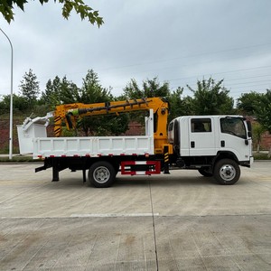 Isuzu ELF 4x4 Off Road Truck <b>Crane</b> Vehicle Cargo Lifting <b>Crane</b> Truck with Auger for Construction Transport - Product Image 3