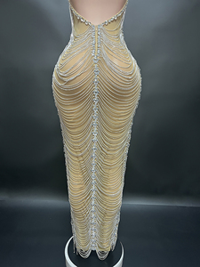 Mới lạ Y2758-L xu hướng sản phẩm <span class=keywords><strong>2025</strong></span> New arrivals tua Chic quyến rũ buổi tối ăn mặc sinh nhật Dresses Phụ nữ sexy thạch - Product Image 5