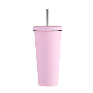 Tasse à eau sous vide 500ml Bouteilles froides et chaudes Gobelets en <span class=keywords><strong>acier</strong></span> inoxydable Tasses avec bord doré - Product Image 5