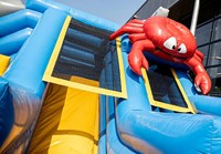 Ciudad de Diversión Inflable Comercial Gigante con Temática de Seaworld, Castillo Inflable Grande de PVC para Niños, Alquiler para Eventos