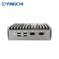 Yingchi Mini PC industriel Core i3 7100U 6157U Win10 Linux Centos 2 * ddr4 4/8gb msata ssd 128/256/512gb ordinateur intégré sans ventilateur