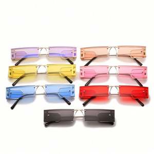 Nouvelles lunettes de soleil carrées tendance UV400, monture rectangulaire en alliage, petites lunettes de soleil pour femmes 2021 - Product Image 3