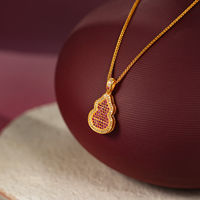 TANGPEI Collier pendentif gourde violette pour femme en alliage avec zircon cubique, bijoux de mode