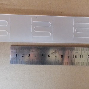 Supermarket <b>Plastic</b> PP Hanging <b>Strip</b> Hooks Transparent and Foldable Double-sided 64cm Long - Product Image 4
