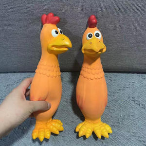 Jouet pour chien amusant en latex vert élastique coloré qui couine - Product Image 6