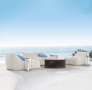 Chaises de <span class=keywords><strong>jardin</strong></span> douces et confortables, chaises longues de loisirs élégantes pour l'extérieur, imperméables et résistantes aux intempéries - Product Image 2